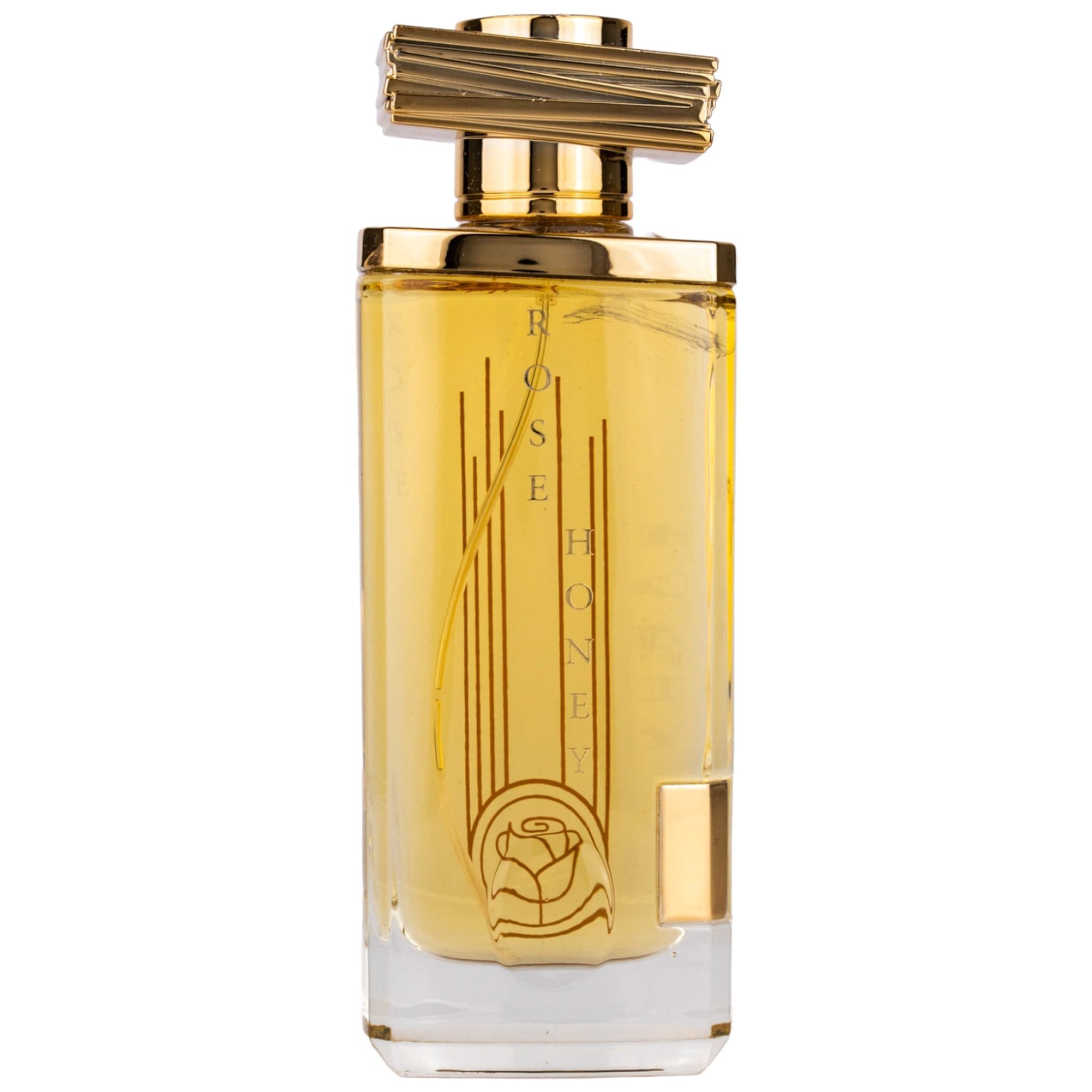 Rose Honey Eau de Parfum 110ml från Maison Asrar - en elegant unisexdoft med blommiga och söta toner för en lyxig känsla.