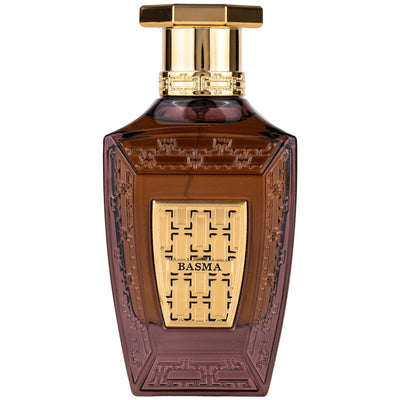 Basma Eau de Parfum 100ml från Maison Asrar - en unisexdoft med orientalisk och modern charm för sofistikerade individer.