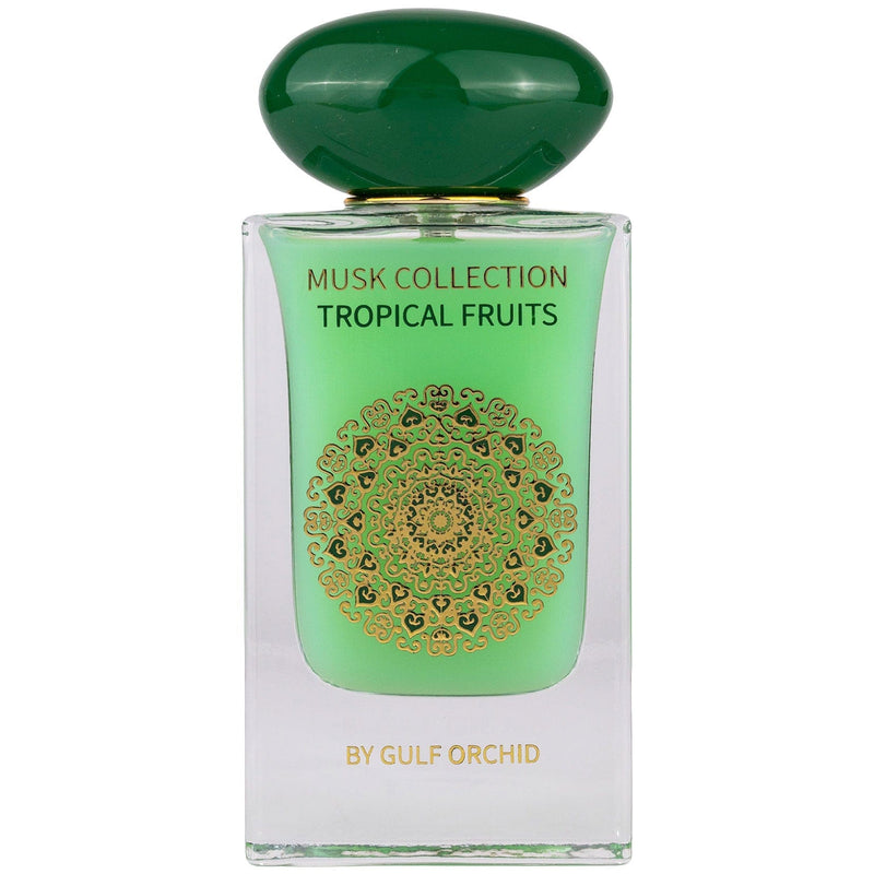 Tropical Fruits Eau de Parfum 60ml från Gulf Orchid – en fräsch doft av tropiska frukter och blommor som utstrålar elegans.
