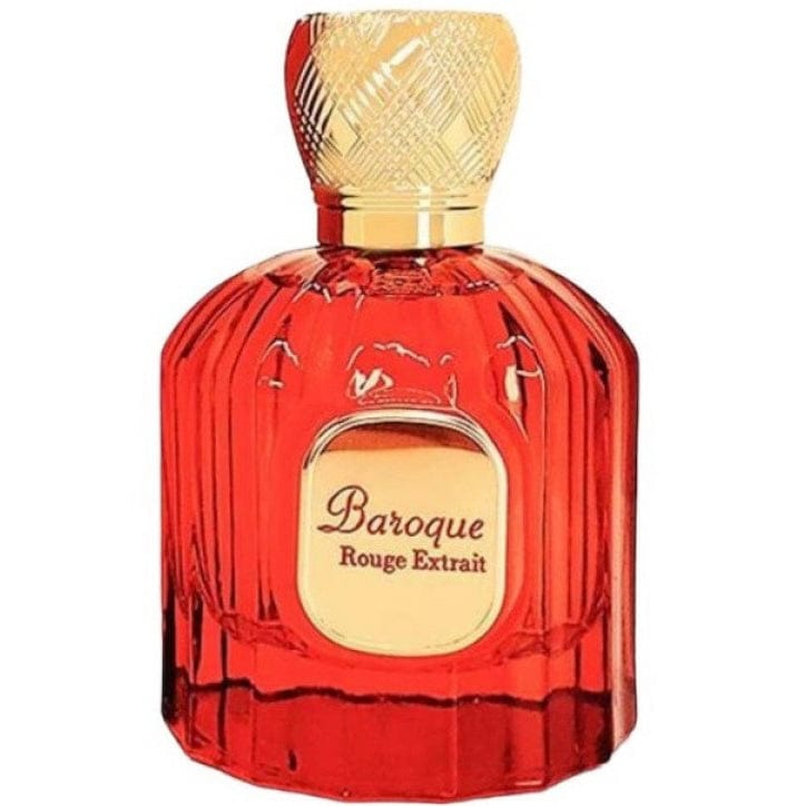 Baroque Rouge Extrait 100ml från Maison Alhambra: en sensuell unisexdoft med lyxiga, kryddiga och träiga noter.