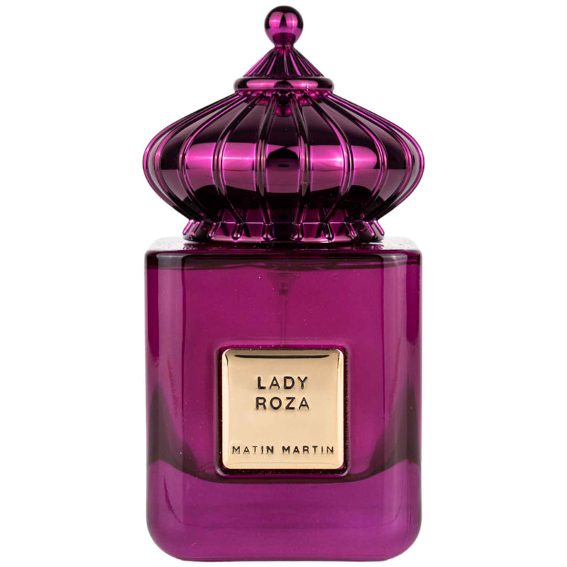 Lady Roza Eau de Parfum 100ml från Matin Martin - en elegant och blommig doft för den moderna, självsäkra kvinnan.