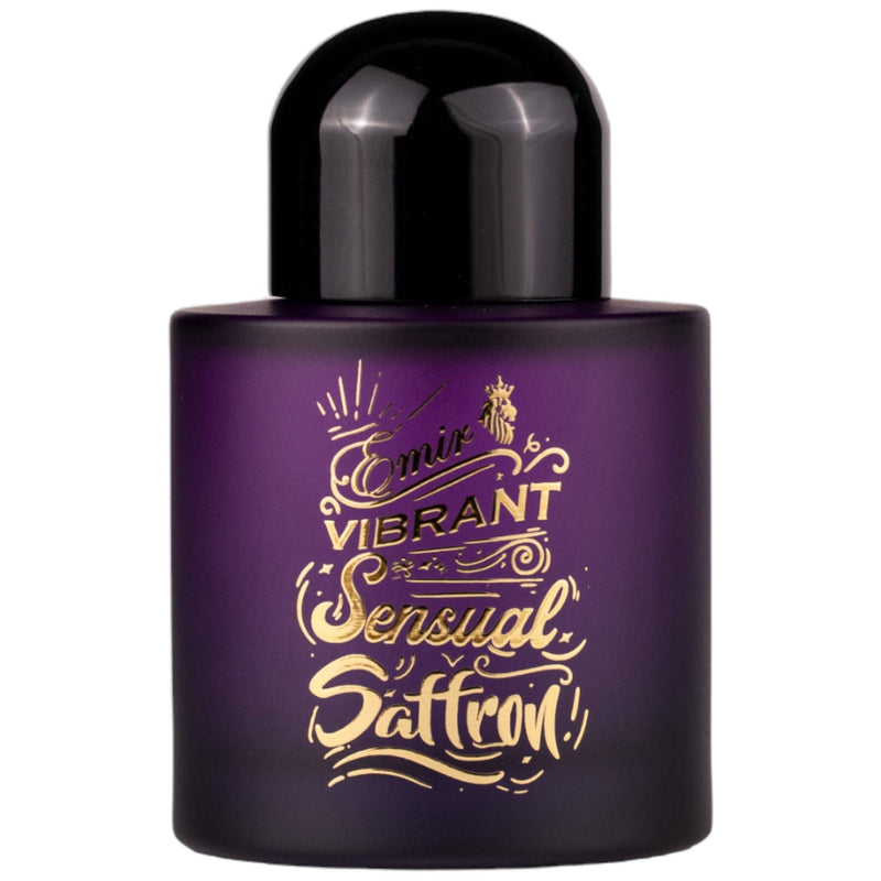 Vibrant Sensual Saffron Eau de Parfum 100ml från Emir – en unisexdoft med saffran, ros och vanilj för en elegant och sensuell aura.