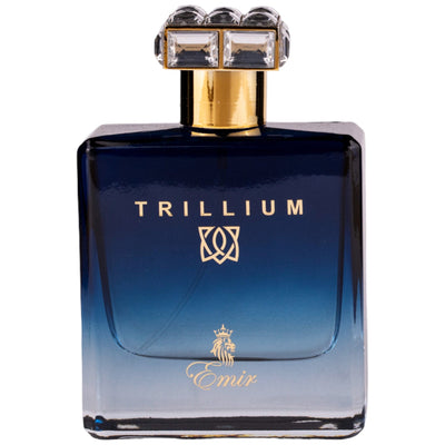 Trillium Eau de Parfum 100ml från Emir – en maskulin och elegant doft med kryddiga och träiga inslag för den moderna gentlemannen.