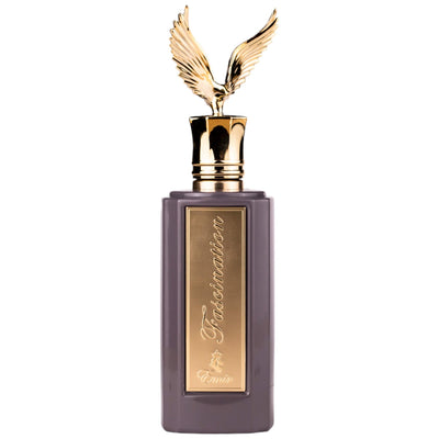 Fascination Eau de Parfum 100ml från Emir: en unisexdoft av elegans och förförelse med blommiga och träiga noter.