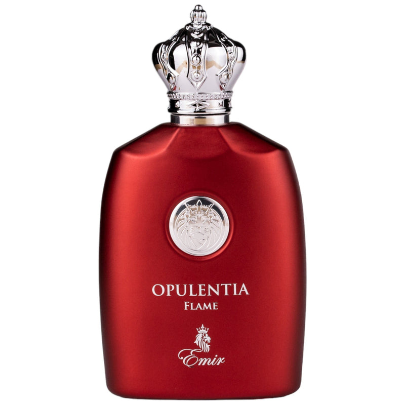Opulentia Flame Eau de Parfum 100ml från Emir - en sofistikerad, kraftfull herrdoft med kryddiga och träiga noter.