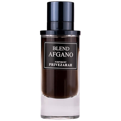 Blend Afgano Eau de Parfum 80ml från Privezarah – en djärv, maskulin doft med mystiska trä- och orientaliska inslag.
