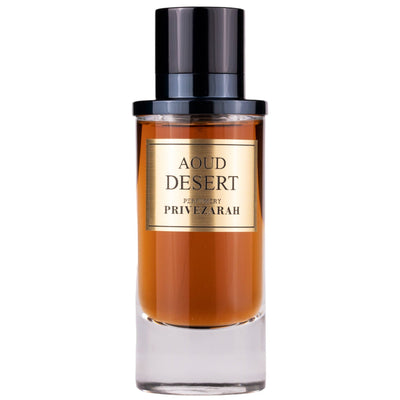 Aoud Desert Eau de Parfum 80ml från Privezarah - en sensuell och orientalisk doft med oud, rökelse och sandelträ.