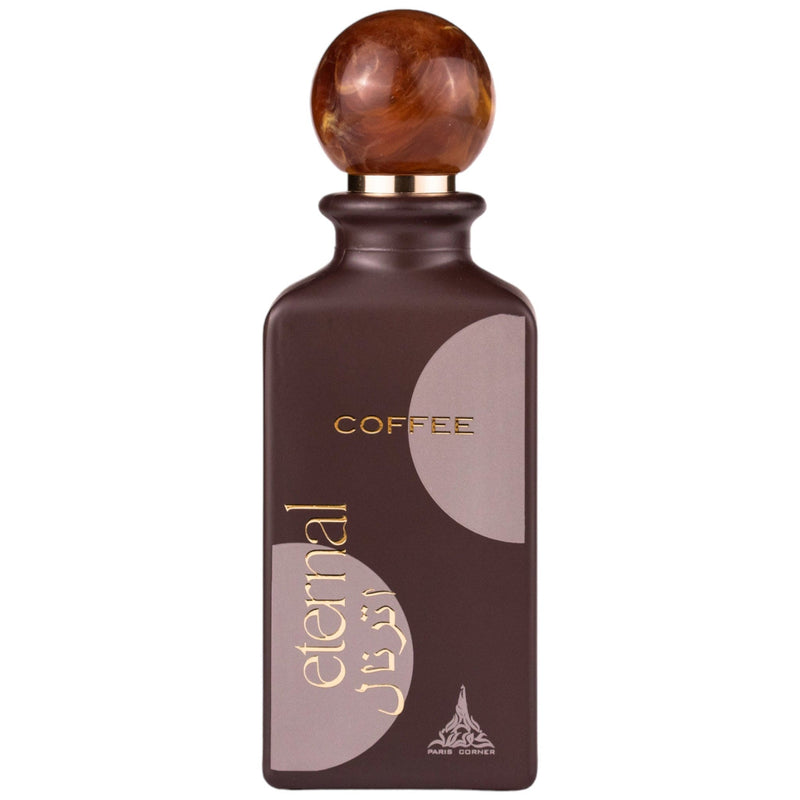 Eternal Coffee Eau de Parfum 85ml från Paris Corner - en förförisk unisexdoft med noter av kaffe, kryddor och trä.