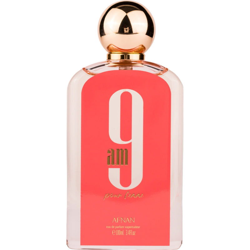 9 AM pour Femme Eau de Parfum 100ml - en fräsch och elegant doft för kvinnor, perfekt för vardag och fest. Unna dig en lyxig doftupplevelse.