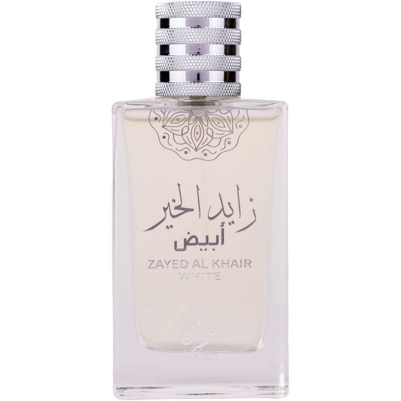 Zayed Al Khair White Eau de Parfum 100ml – en lyxig doft med blommiga och fruktiga noter som förför och skapar en oförglömlig känsla.
