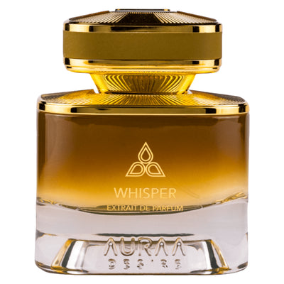 Whisper Extrait de Parfum 100ml från Auraa Desire: En sofistikerad herrdoft med citrus, trä och amber som skapar en oförglömlig impression.