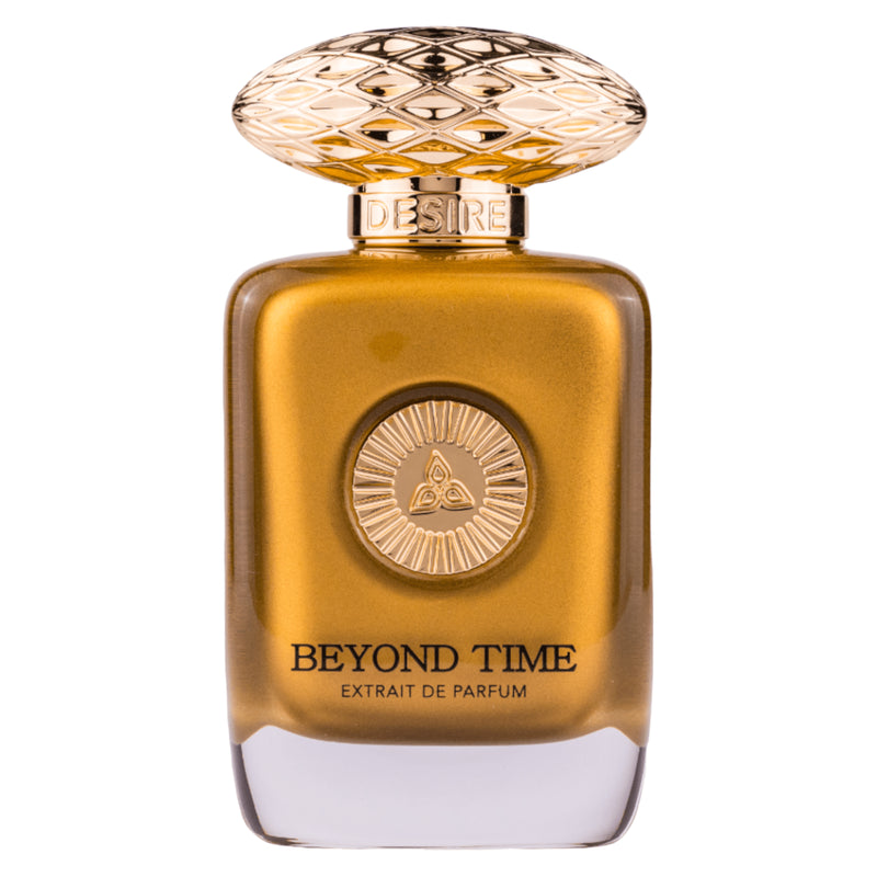 Beyond Time Extrait de Parfum 100ml från Auraa Desire: en tidlös, sofistikerad doft för den moderna gentlemannen.