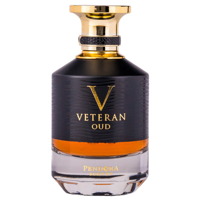 Veteran Oud Eau de Parfum 100ml från Pendora Scents: en kraftfull och elegant doft med träiga och kryddiga noter.