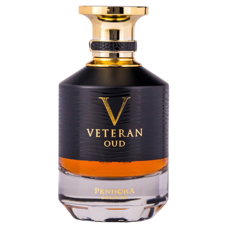 Veteran Oud Eau de Parfum 100ml från Pendora Scents: en kraftfull och elegant doft med träiga och kryddiga noter.