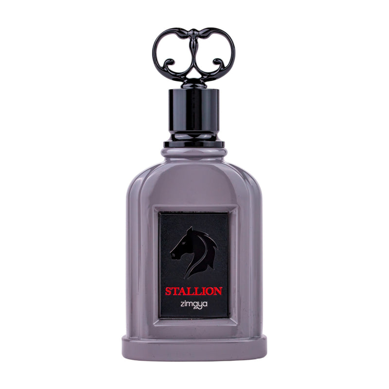 Stallion Eau de Parfum 100ml - en kraftfull doft med inslag av trä och kryddor, perfekt för den moderna mannen som vill sticka ut.