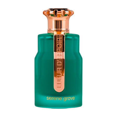 Lueur d'Espoir Eau de Parfum 100ml från Serene Grove erbjuder en blommig och fräsch doft som lyfter ditt humör och ger en känsla av lyx och elegans.