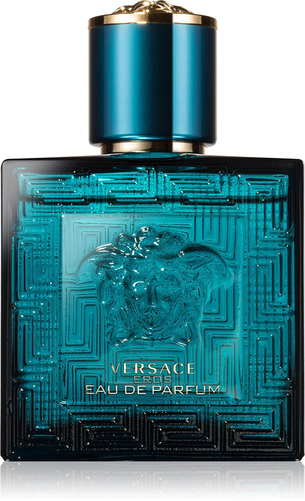 Versace Eros Eau De Parfum 100ml: En maskulin doft med citrus, ambroxan och varma tränoter. Perfekt för karismatiska män.