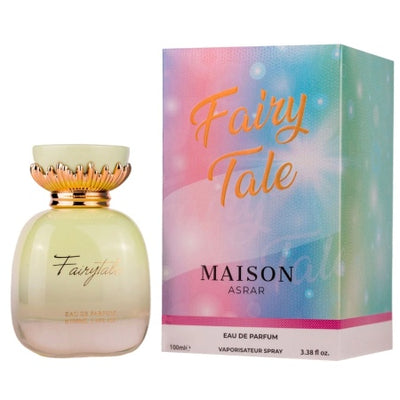 Fairy Tale EDP 2ml från Maison Asrar: en drömlik och feminin parfym med blommiga och träiga noter för elegans och romantik.