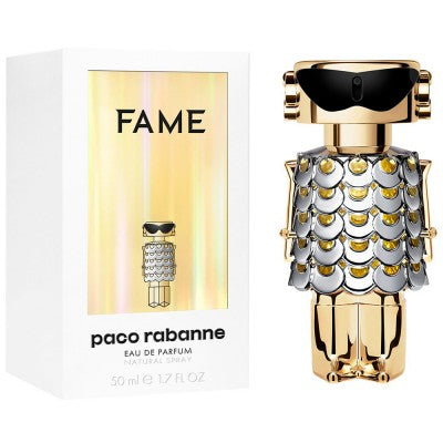 Fame Eau de Parfum 50ml – en förtrollande doft med blommiga och fruktiga noter, perfekt för den moderna individen. Upptäck din signaturdoft idag!