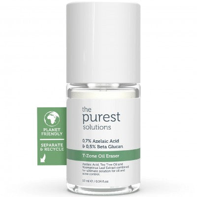 T-Zone Oil Eraser 10ml från The Purest Solutions motverkar glans och olja, ger matt finish och balanserar huden.